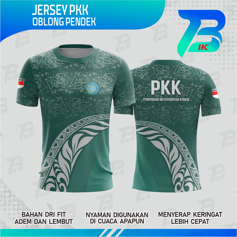 JERSEY OBLONG PKK PENDEK / KAOS PKK DRYFIT / JERSEY PKK FULLPRINT