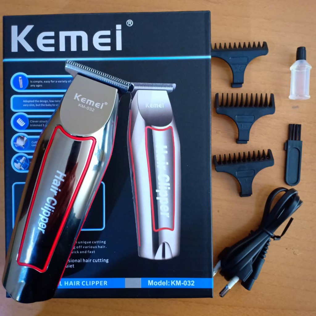 Alat Cukur Kemei KM 032 / Alat Cukur Rambut Pria Kemei KM 032 / Alat Cukuran Kemei KM 032 / Kemei KM