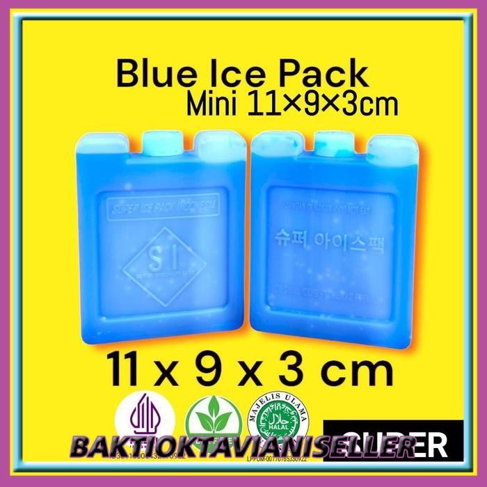 blue ice pack 11×9×3 ice gel kecil mini Thermafreeze blue ice dry ice gel styrofoam cooler bag box k