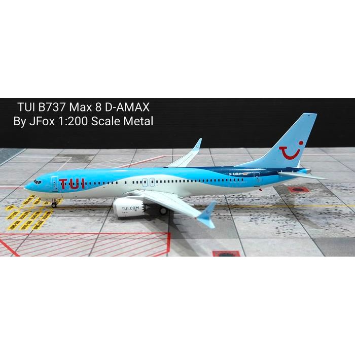 TUI B737 Max 8 D-AMAX By JFox 1:200 Scale Metal TKsb99