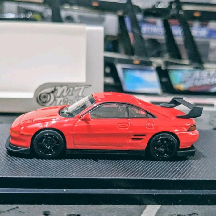 Diecast Micro Turbo x Peako Toyota MR2 SW20 Revision 4 Red TKsb99