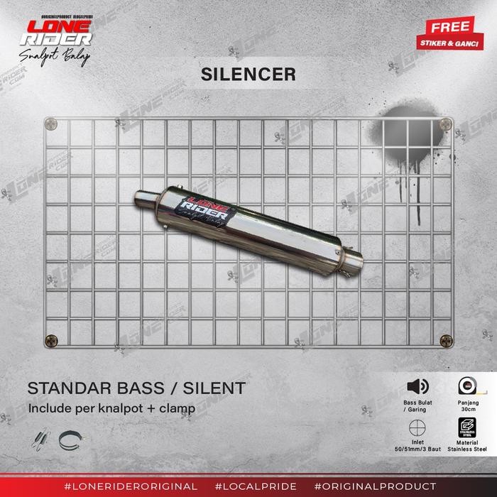 Lone Rider Silencer Standar Silent Bass Series (Original) - Std Bass 3 Baut