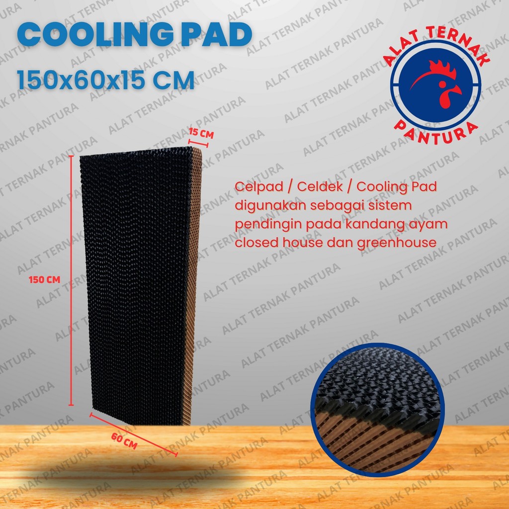 Celpad / Celdek / Cooling Pad 150x60x15 cm - Alat Ternak Kandang Ayam