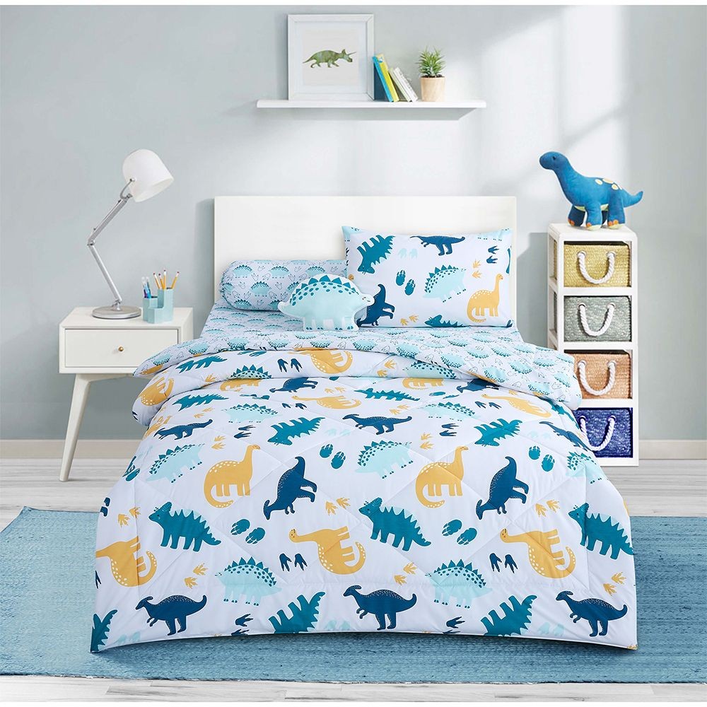 Informa Set Seprai Anak Microfiber Jurassic - Biru Seprei Anak Sprei Anak Bed Sheet Anak Sheet Set A