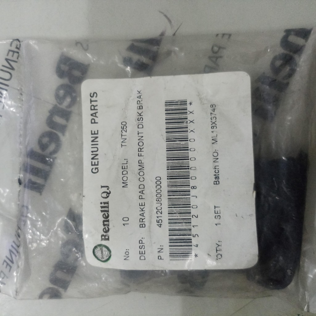 Kampas Rem Depan Benelli TNT 250/TNT 249S