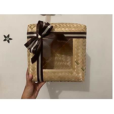 SEPASANG -BESEK MIKA BERBAGAI UKURAN -BESEK BAMBU -BESEK HAMPERS - BESEK MAKANAN -BESEK HAMPERS