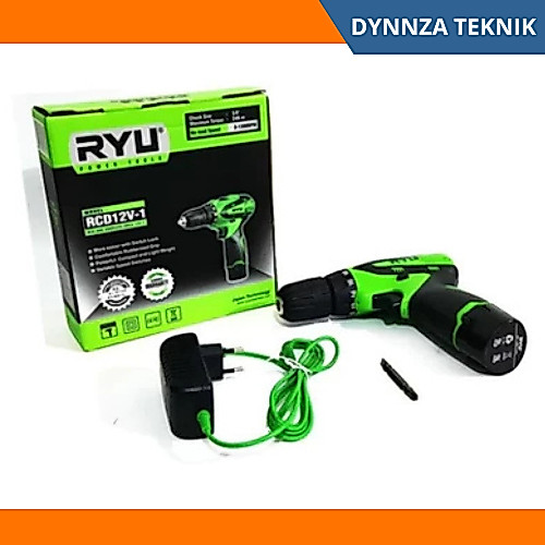 Mesin Bor Baterai RCD 12V RYU/Cordless Drill RYU RCD 12V/Mesin Bor Batrai Baterai RYU 12V