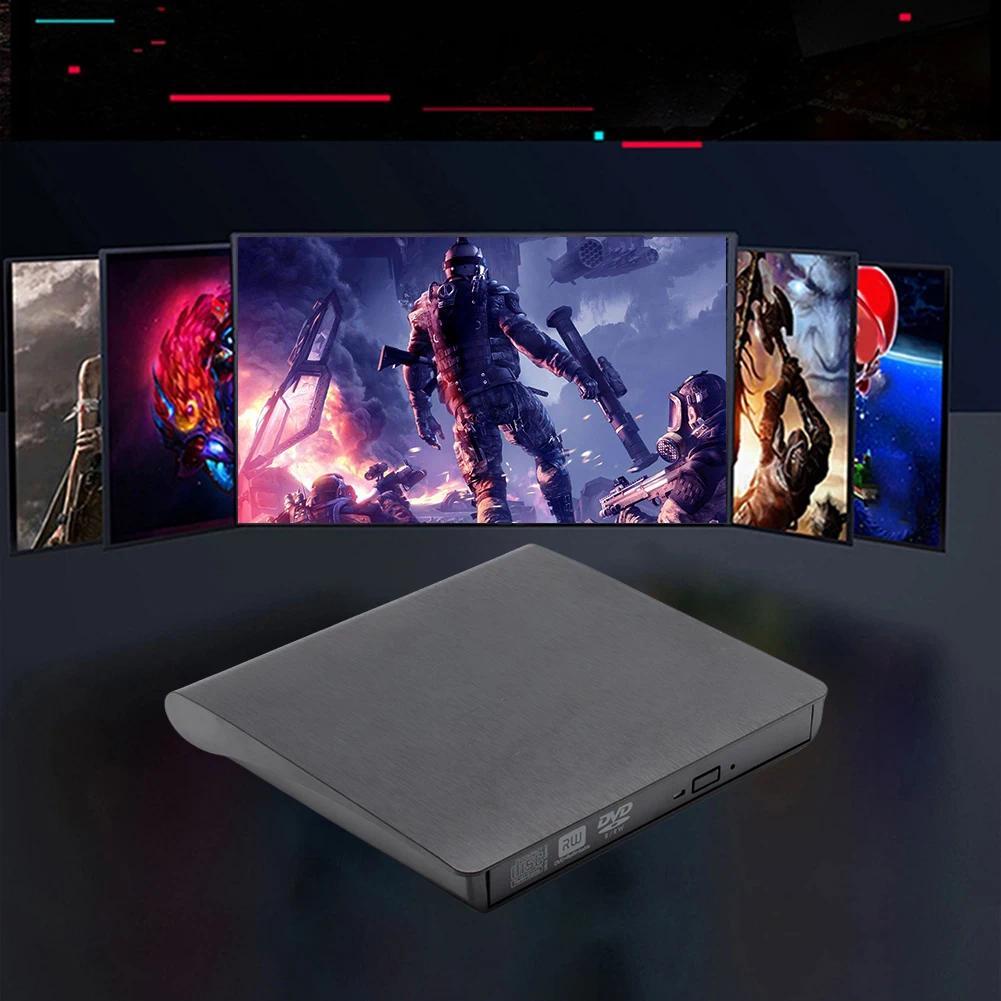 USB 3.0/Type-C Optical Drive Case 9.5mm/12.7mm Slim DVD External Enclosure SATA To USB CD ROM ODD Ca