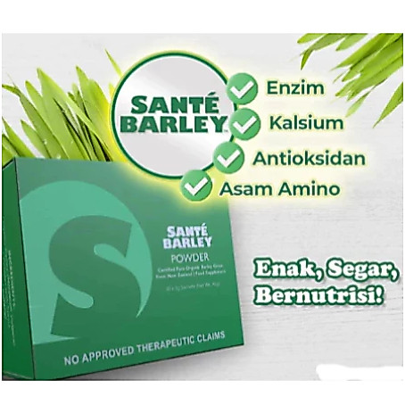 Sante Barley Powder - Pure Organic Barley Grass New Zelnd