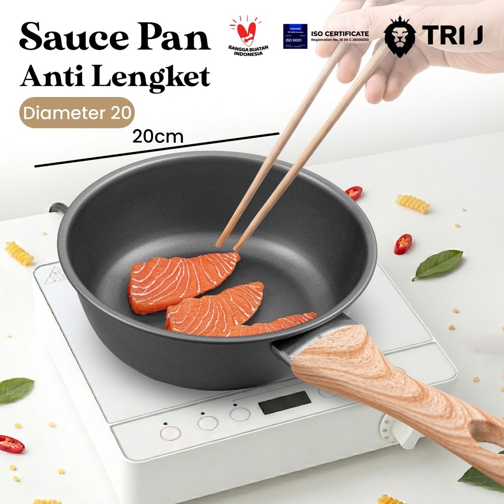 Panci Susu Anti Lengket Teflon 20 CM / Panci Masak Mie Air Kuah Rebus / Panci Mie Murah