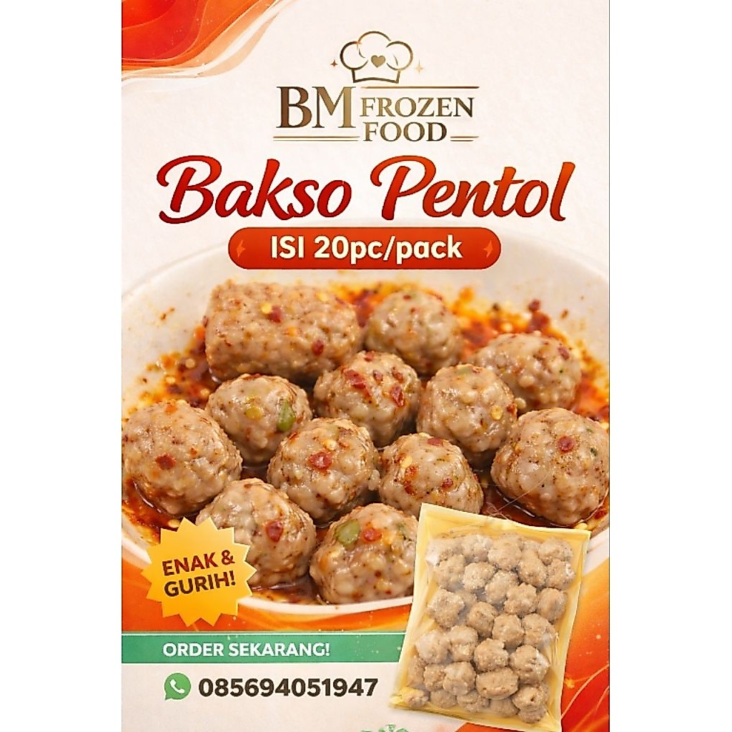 BAKSO PENTOL ISI 20 SIAP SAJI FROZEN
