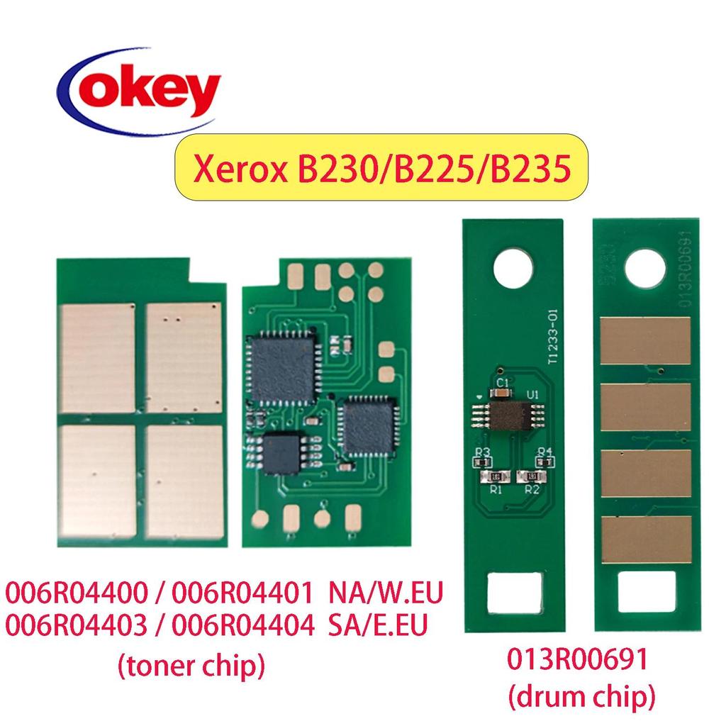 B230 B225 B235 Toner Chip 006R04400 006R04401 006R04404 006R04403 Cartridge Chip for Xerox B230 Drum
