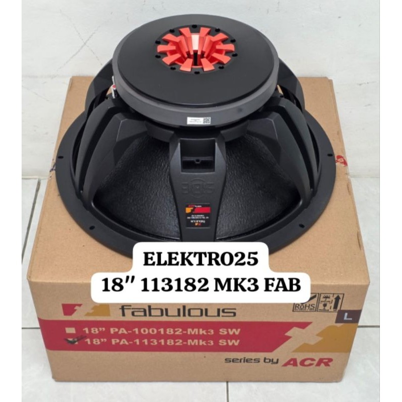 promo spesial SPEAKER ACR FABULOUS 18" PA-113182-MK2 / 18" PA-113182-MK3 SW FAB SUBWOOFER