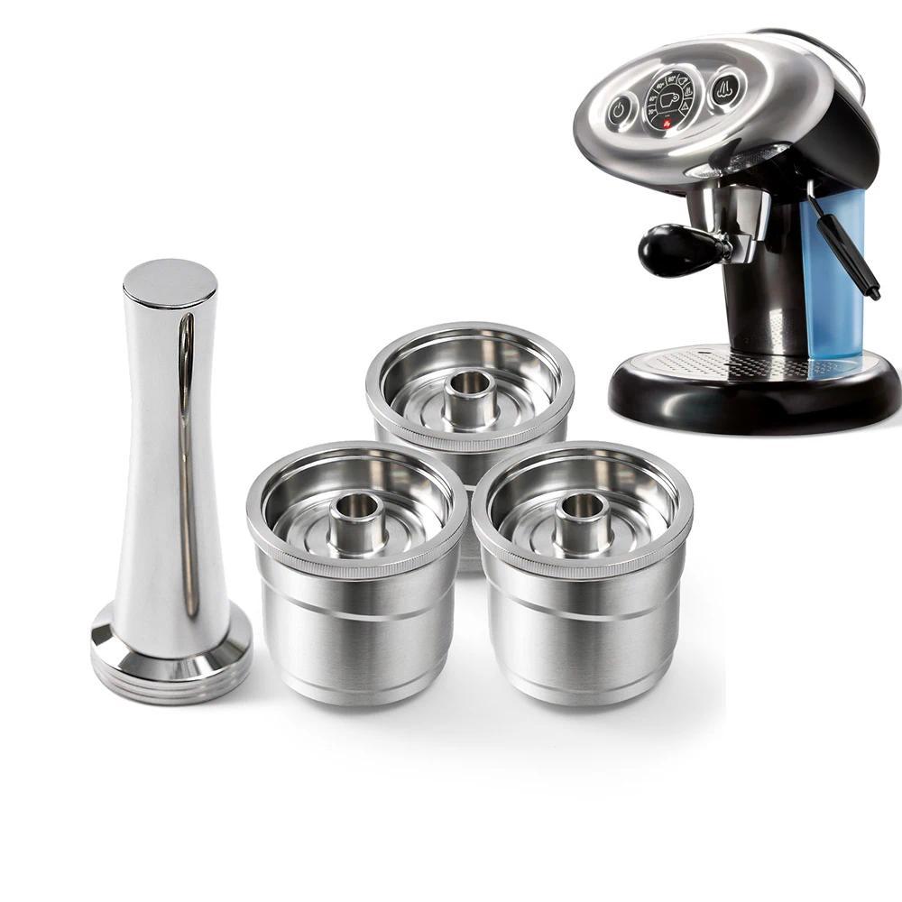 iCafilas Refillable Capsule Pod Resuable Filter Cup Fit For illy X7 Y3 Y5 Coffee Machine Metal Stain
