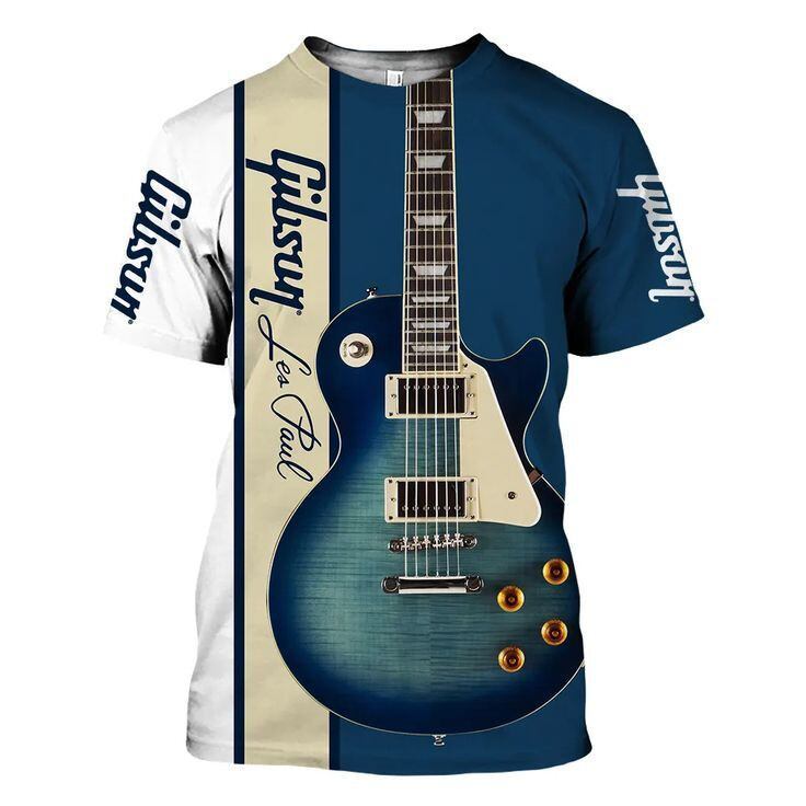 Kaos Gitar Prs Kaos 3D Seluruh Cetak 3D Kustom Kaus 3D Cetak Grafis Gitar Prs 3D Kaus Cetak Seluruh 