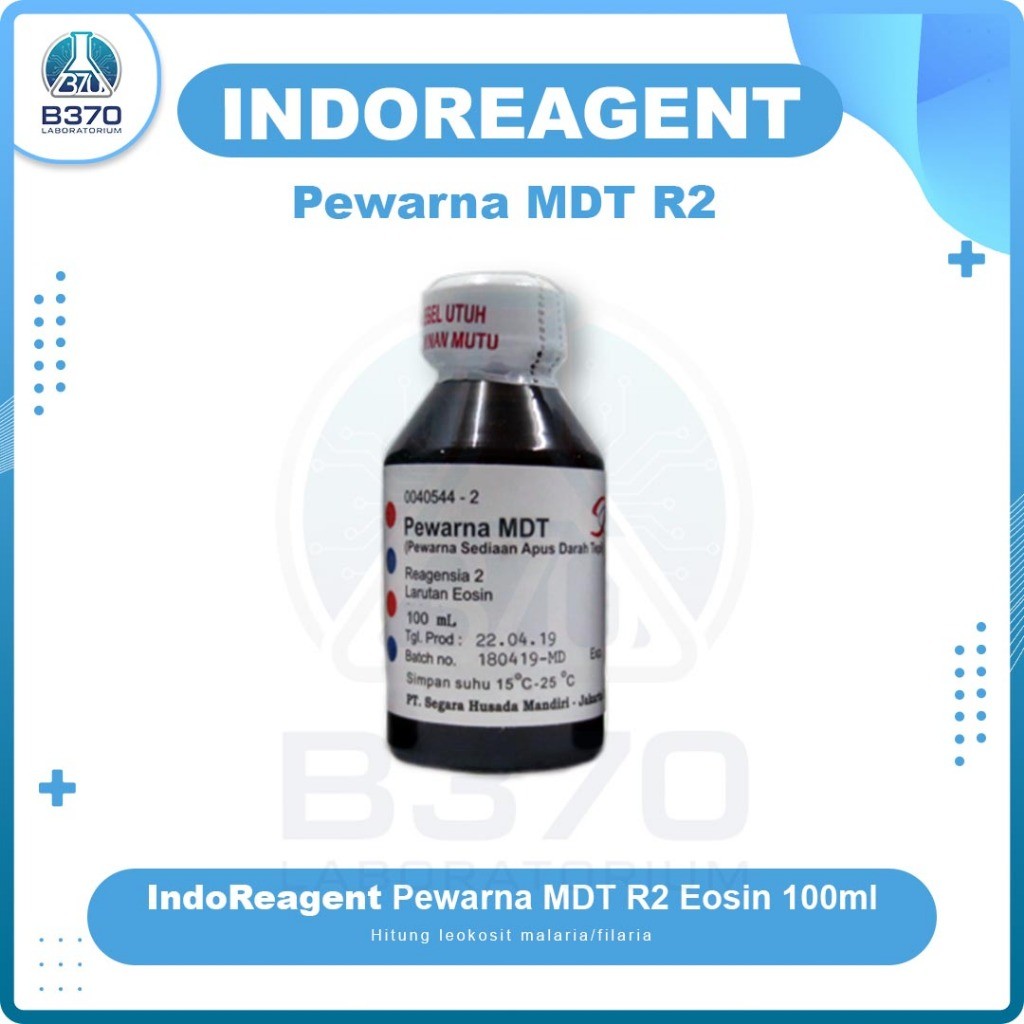 Per Botol - Indo Reagen Perna MDT 3x100ml (Methanol, Eosin, Methylene Blue) 100ml     Berkualitas