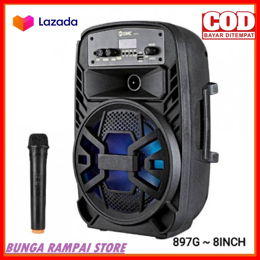 GMC 897G Speaker Karaoke Portable/Pengeras Suara Portable