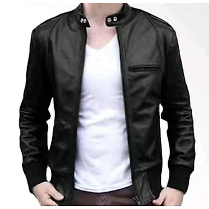 PREMIUM / JAKET Kulit asli dari  GARUT  PU SUPER bahan korea ketebalan 0,8 cocok BUAt jalan jalan SI