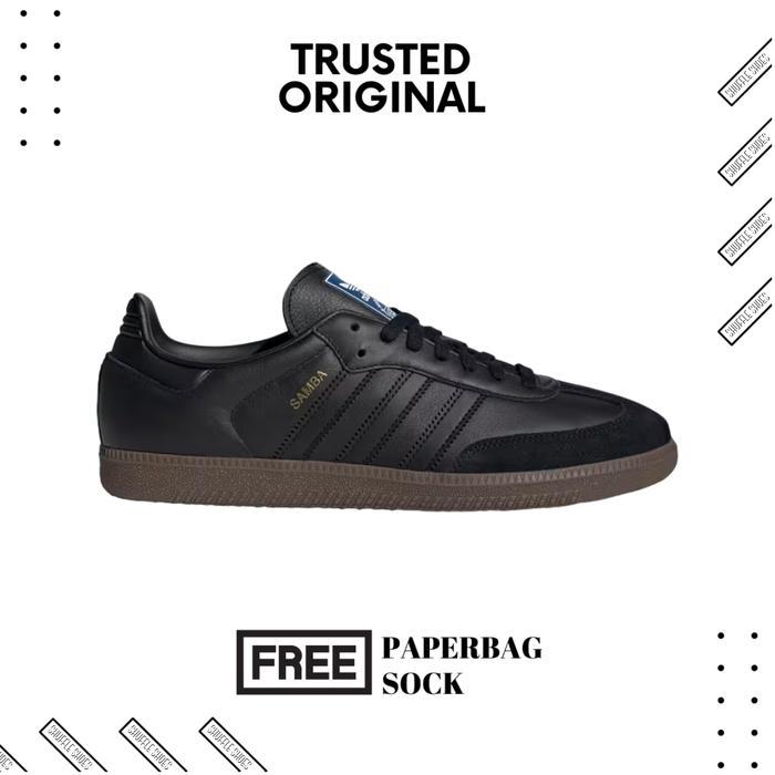 Adidas Samba OG Triple Black Gum Original