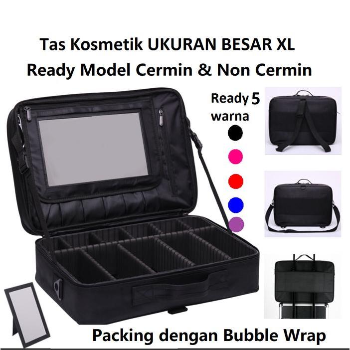 lv Tas Make up Ukuran XL Tas Kosmetik Multifungsi Beauty Case - Biru