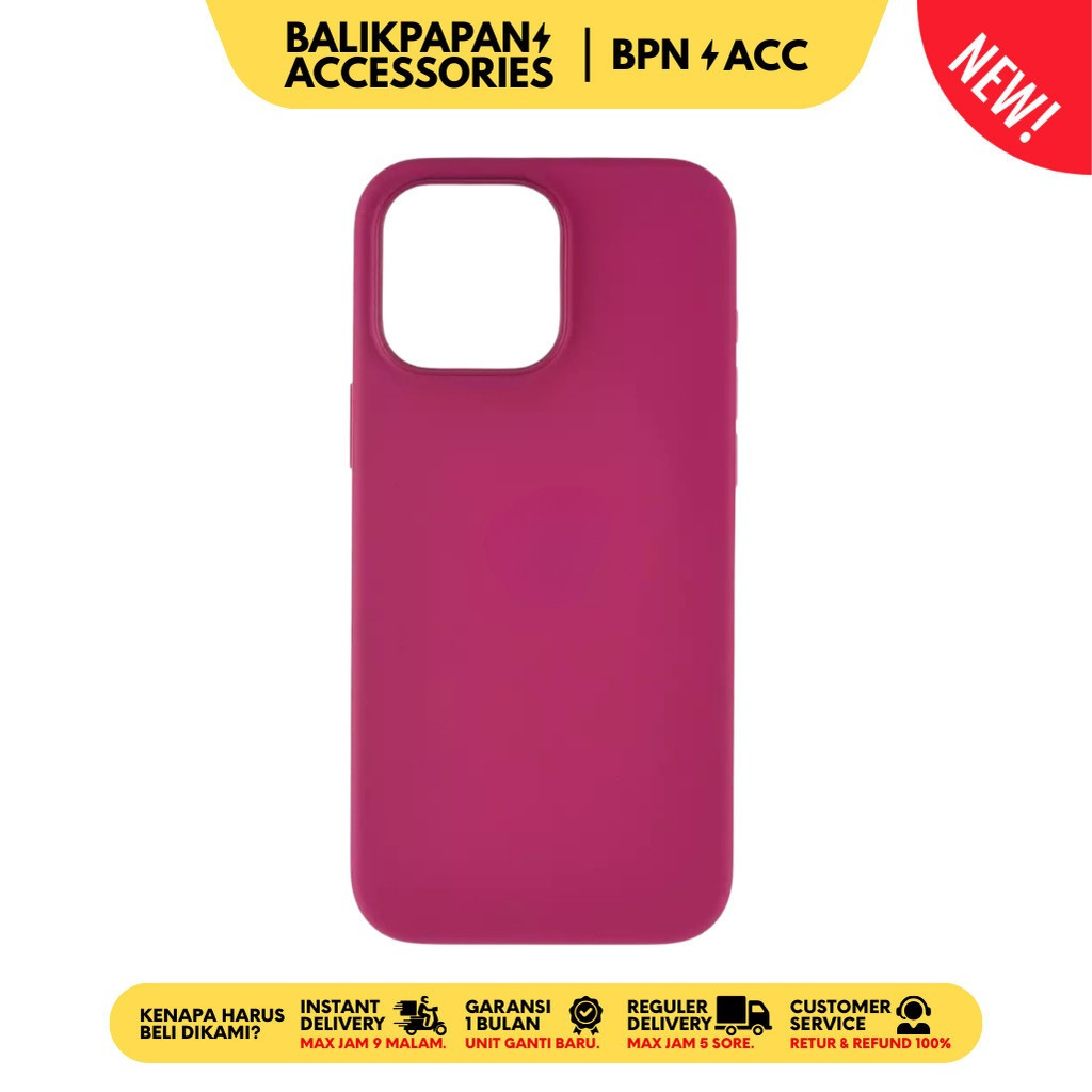 Silicone Case iPhone Full Cover 27 Fuchia - BALIKPAPAN ACCESSORIES