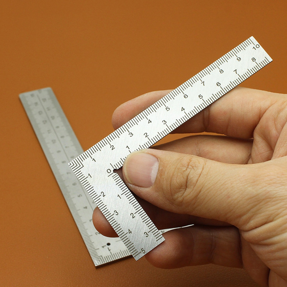 

Mini L Square Ruler Measuring Layout Tool Stainless Steel Square L Shape Ruler Precision For Building Framing Gauges