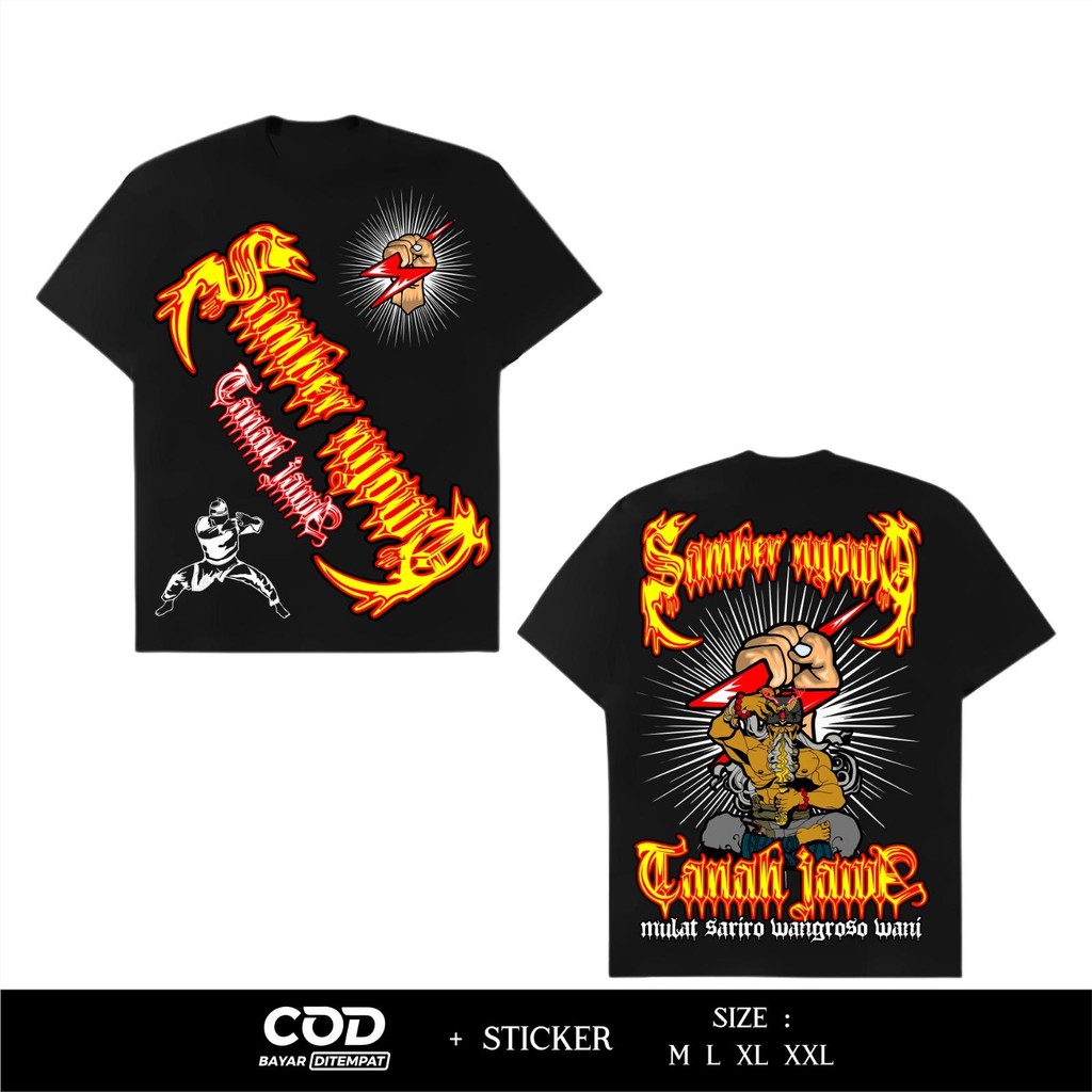 Kaos Margaluyu Samber Nyowo Tanah Jawa Sablon DTF Desain Terbaru  By FOXCLOTH