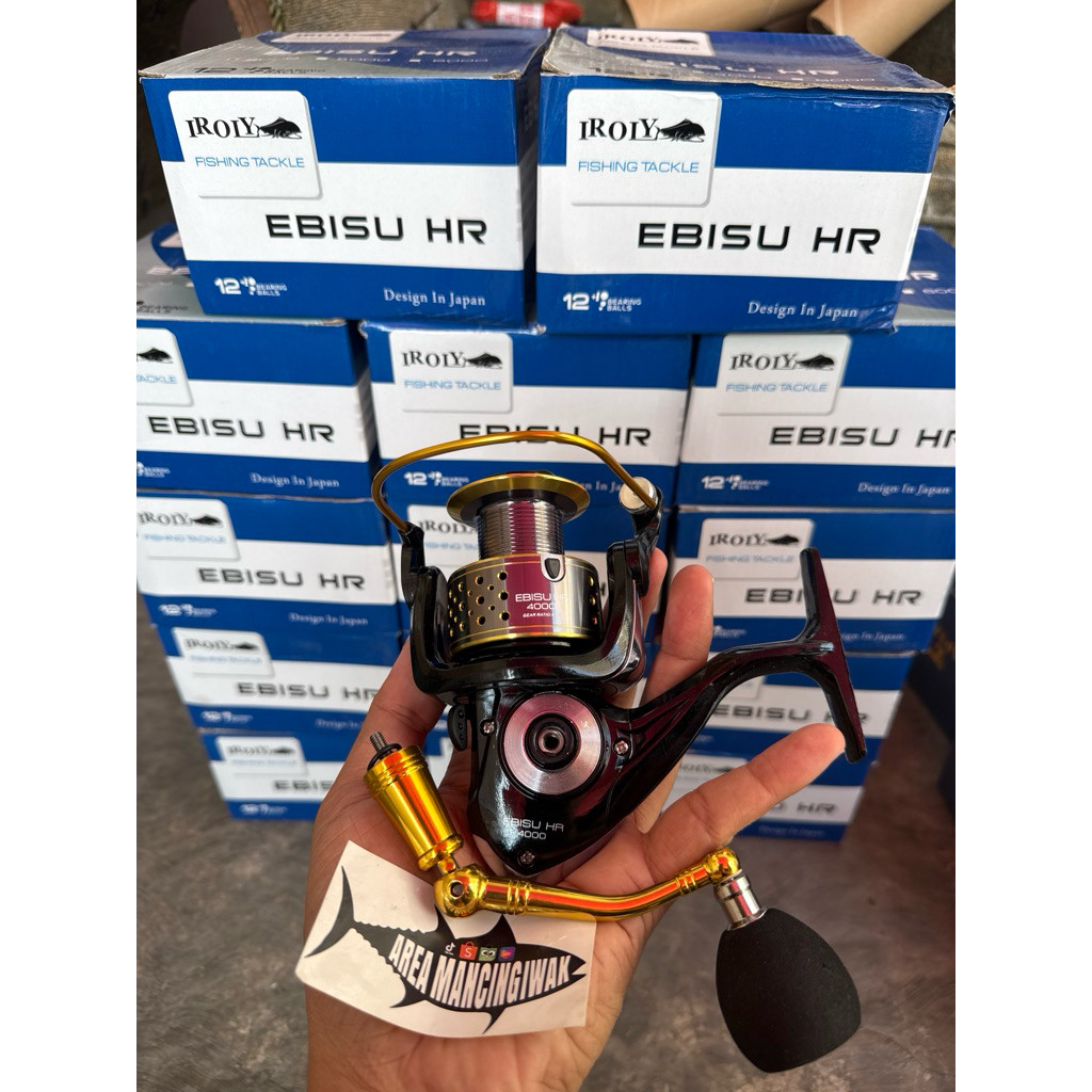 JAMIN MURAH Reel IROLY EBISU SW 1000 2000 3000 4000 6000 - Power Handle(BISA LANGSUNG ORDER)