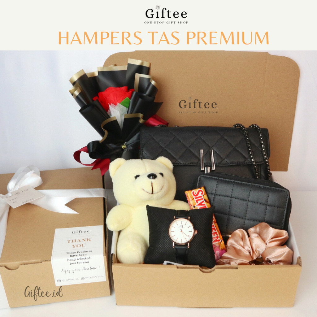 HAMPERS ZARA TAS WANITA PREMIUM DOMPET JAM PARFUM BONEKA KADO VALENTINE SELEMPANG SLING BAG HADIAH G