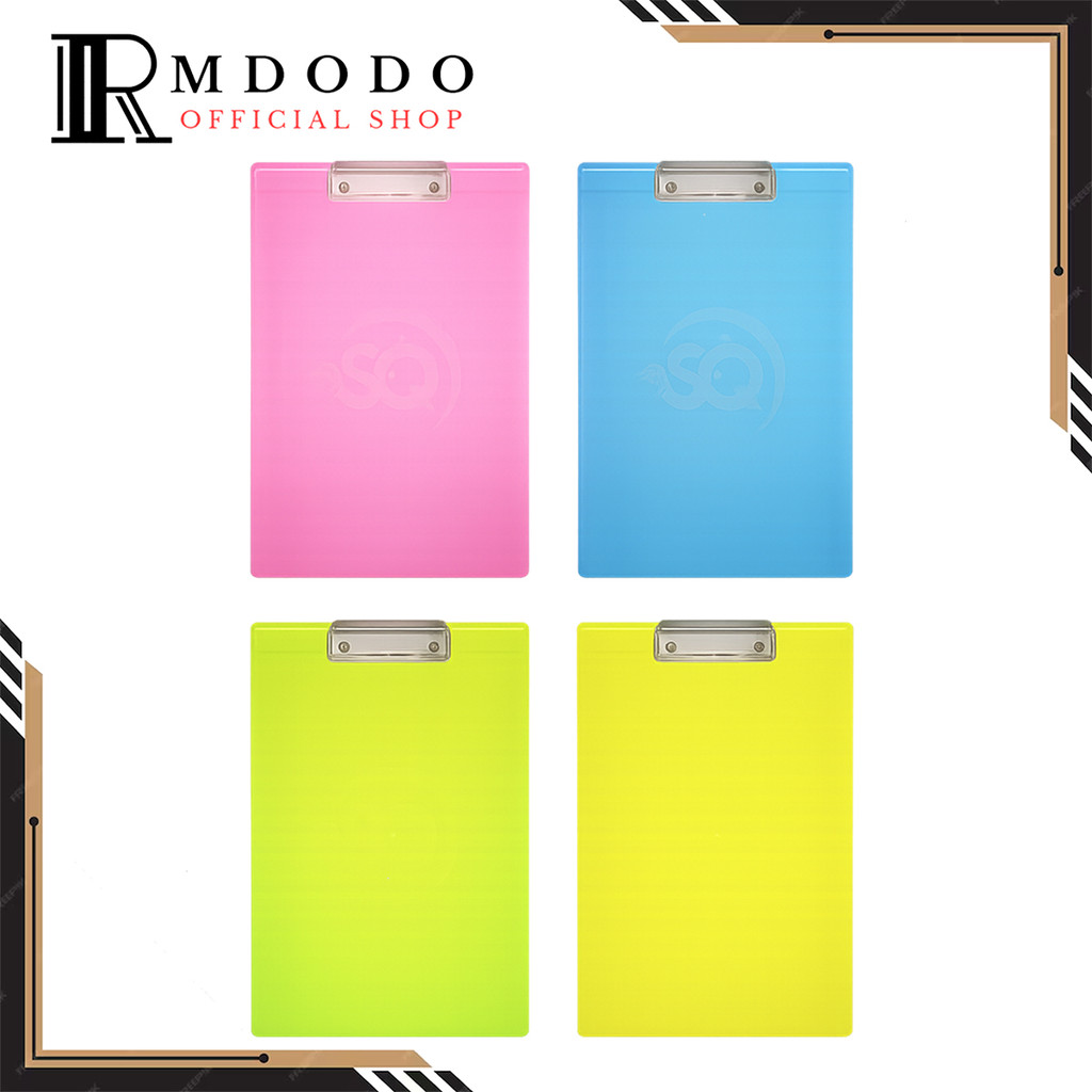 

Rmdodo - Papan Jalan Transparan / Clipboard Squeezy Folio A4 / Papan Alas Ujian SQ-CLPTP