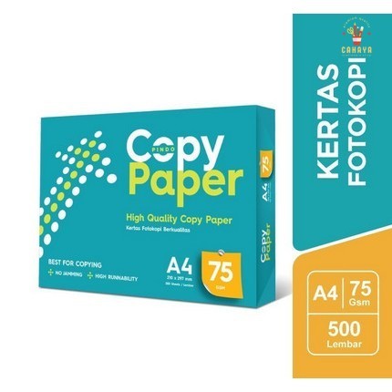 

Cahaya Stationary Kertas HVS Copy Paper A4 /F4 75 Gsm / 1 Rim HVS CopyPaper A4/F4 75 Gram