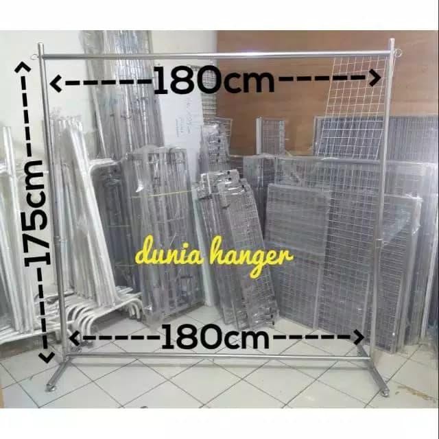 

Gawang baju gamis pipa besar bisa tarik ulur - kaki stabil