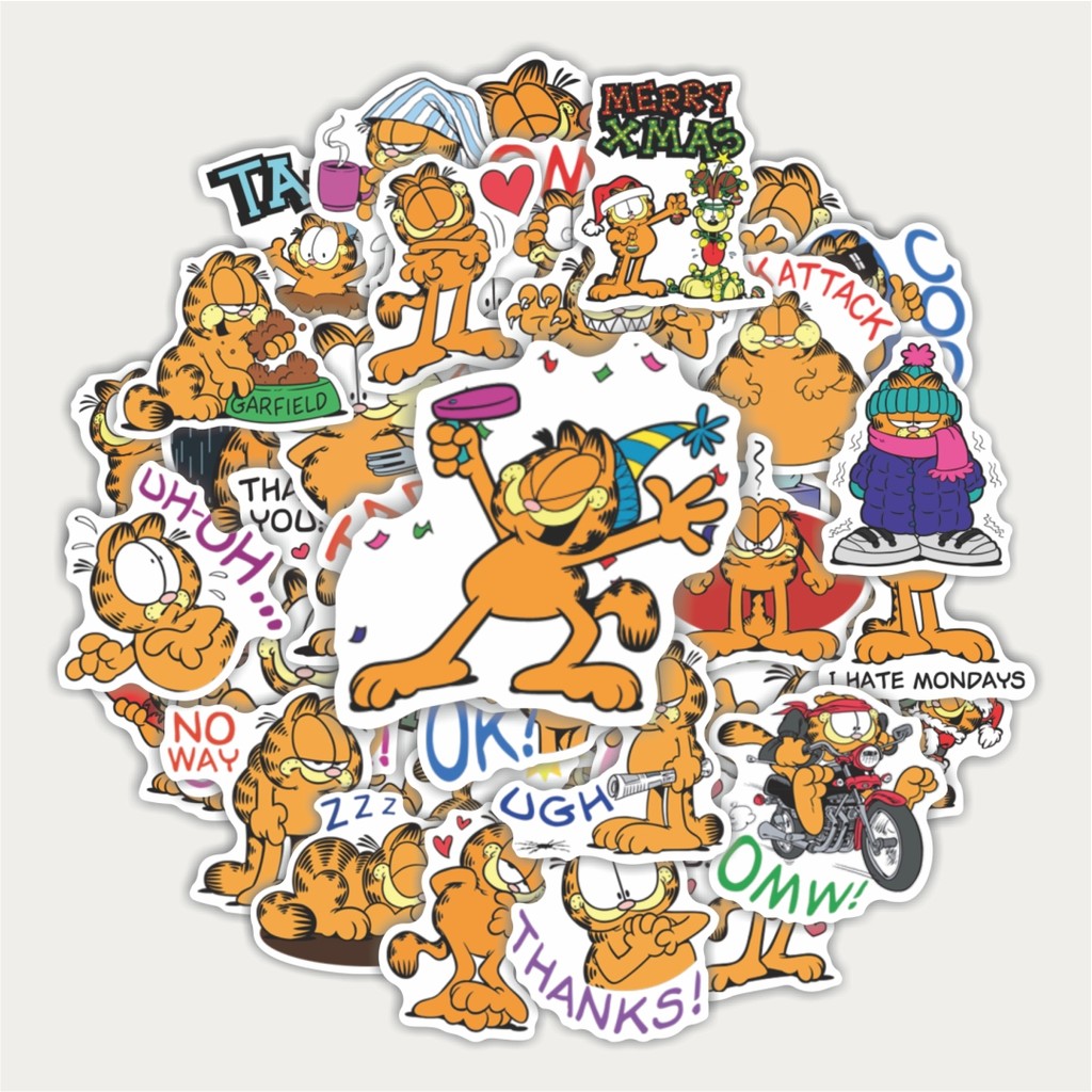 

Sticker Pack Stiker Kartun Garfield Kucing | Sticker TUMBLR | Stiker LAPTOP KOPER HELM