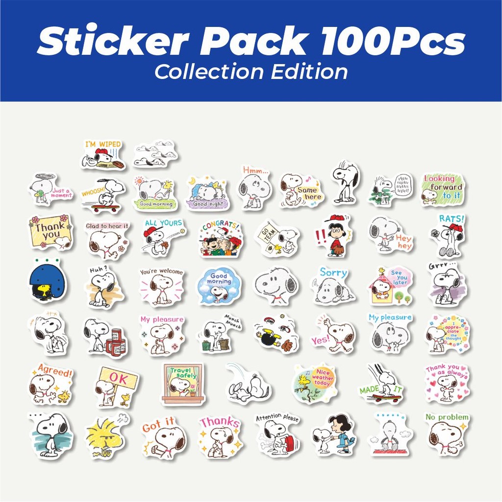 

Hot Stiker Kartun Snoopy V12 Lucu Anti Air Stikers Berperekat Waterproof Sticker Decal Buat Motor Helm Buku Journal Koper Casing HP Laptop Botol Minum