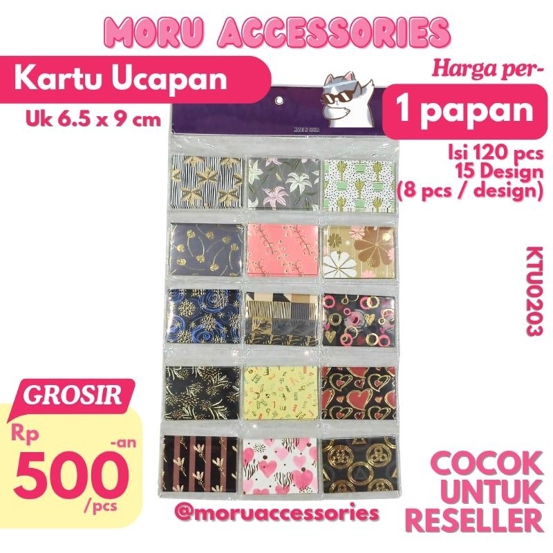 

[ ISI 120 PCS ] KARTU UCAPAN (6.5 x 9 cm) GREETING CARD WISH THANK YOU CARD BAGUS MURAH GROSIR SOUVENIR
