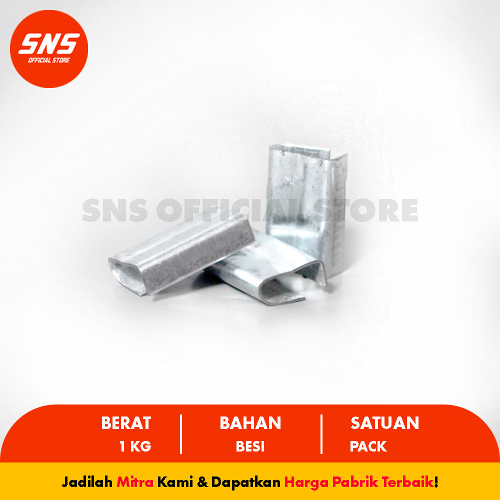 1 KG Klem Baja / Besi  Super Untuk Tali Straping Band - KartaStore