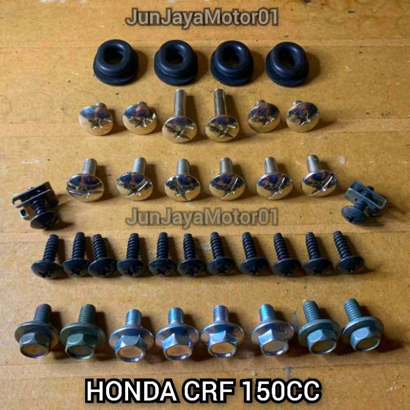 COD / Promo / original / Baud - Baut Full Set Body Bodi Honda CRF 150cc Motorcycle