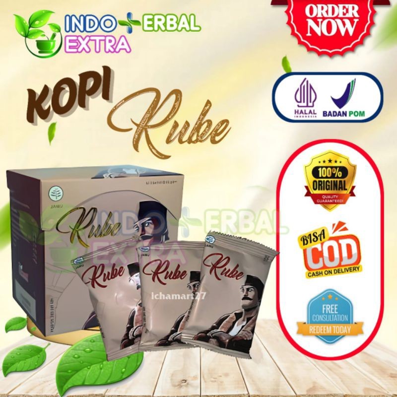 

New KOPI RUBE ® Kopi Rube Kopi Stamina Pria 1 Box Isi 5 Sachet Original Asli