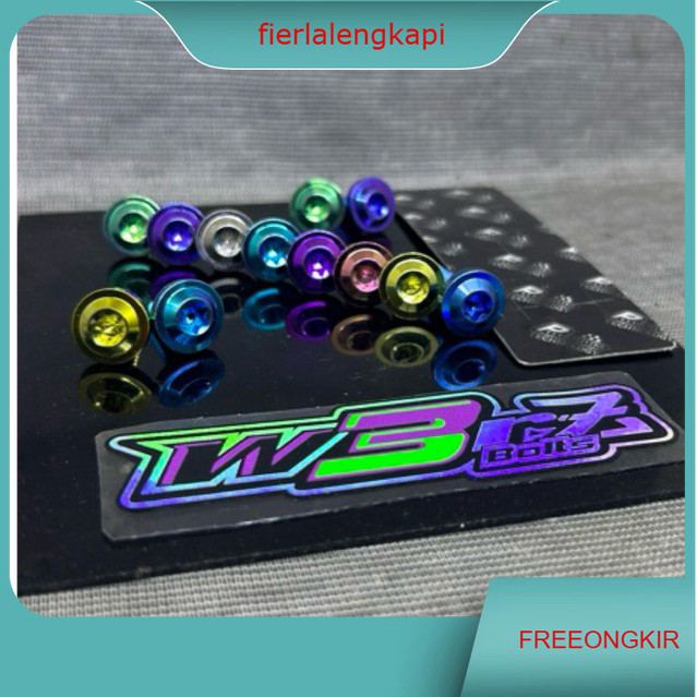 harga satuan 1 baut titanium body bodi crf dtracker satria fu sonic cbr drat 10 baut bodi motor rxki