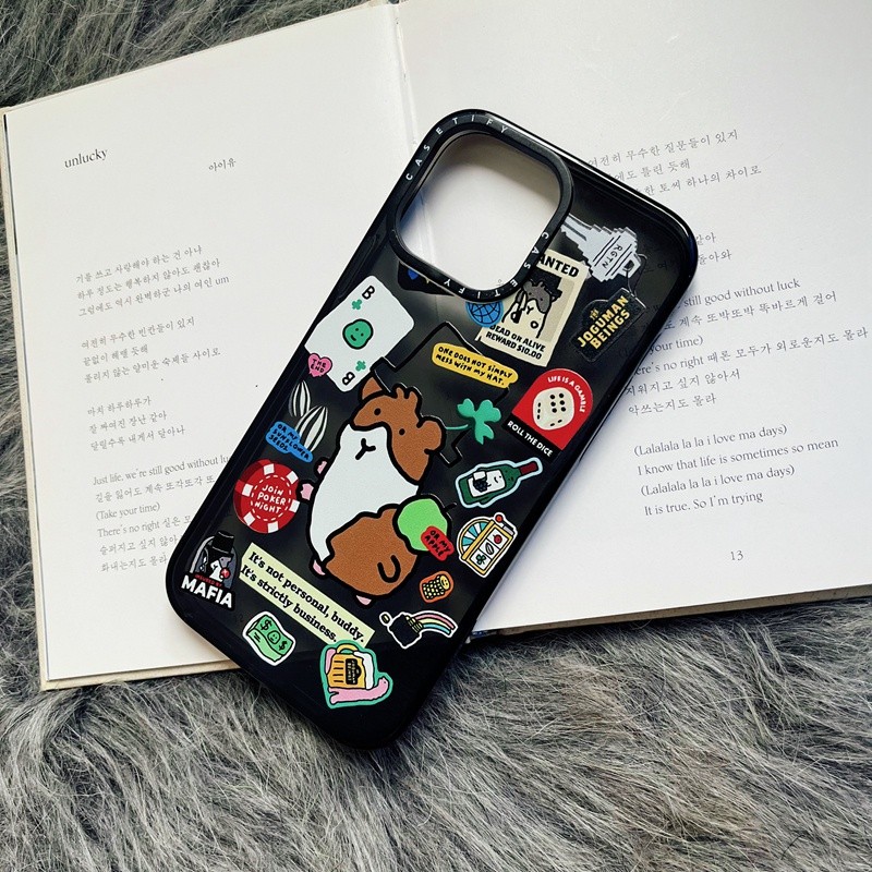 Seventeen CASETI HOSHI Same Koki Dog Sticker Case For iPhone 15 14 11 12 13 Pro X XS XR 14Pro Max So