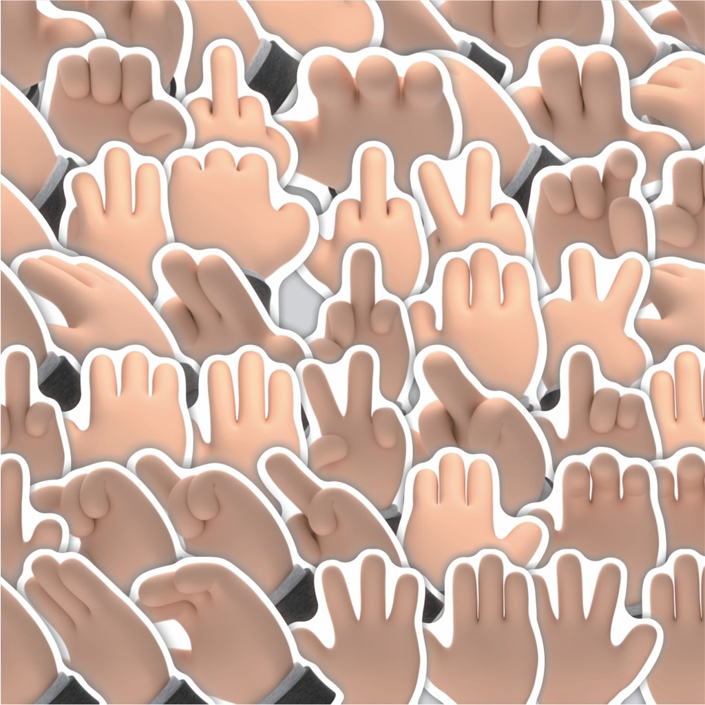 

Stiker Cutting Pack Stiker Hands Tone [Nada Tangan] Isi 100Pcs Series Aesthetic Lucu Keren Untuk Koper Bahan Vynil