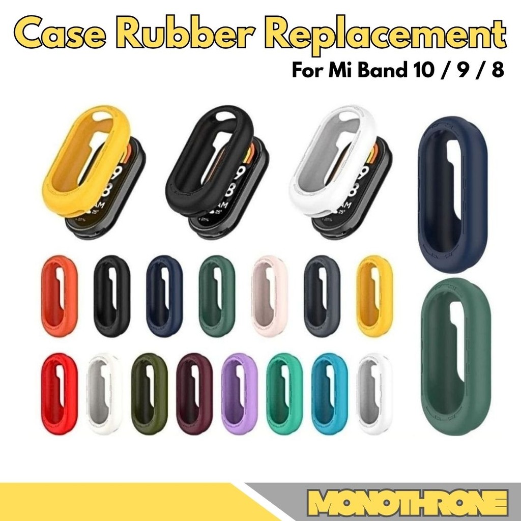 Case Rubber Replacement For Smartwatch Mi Band 10 9 8 Casing Mi Band 10 Mi Band 9 8 Case Karet