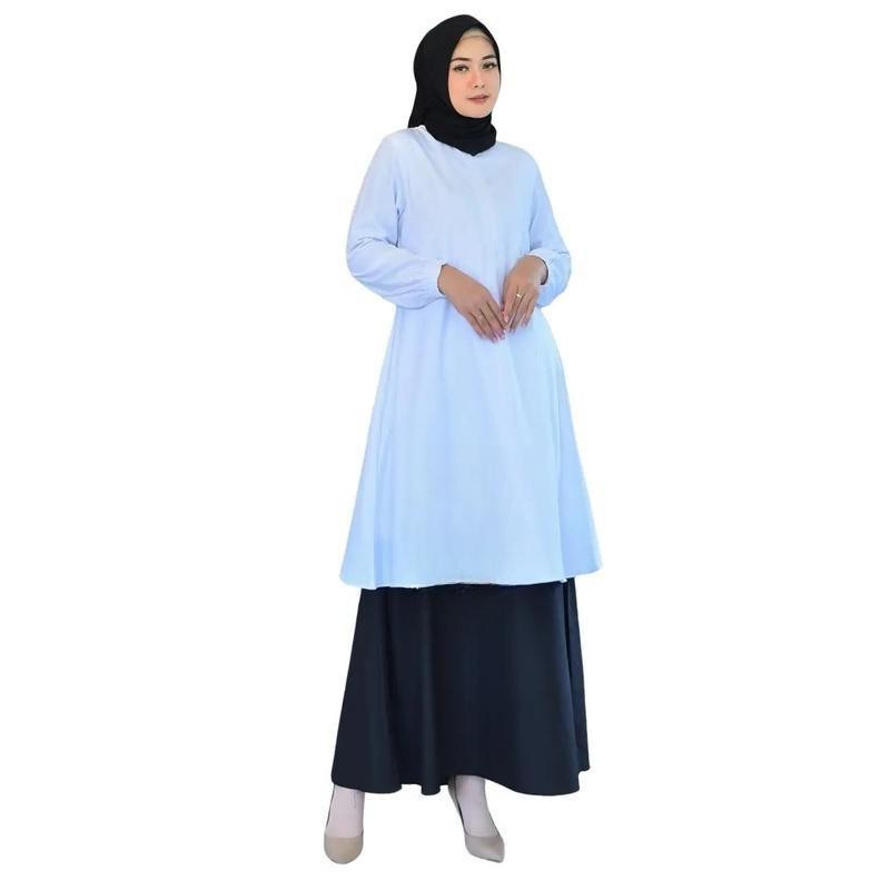 Divera - Gamis Hitam Putih Bahan Toyobo Terbaru Terlaris 2025 Gamis Guru Gamis Wanita Katun Toyobo B