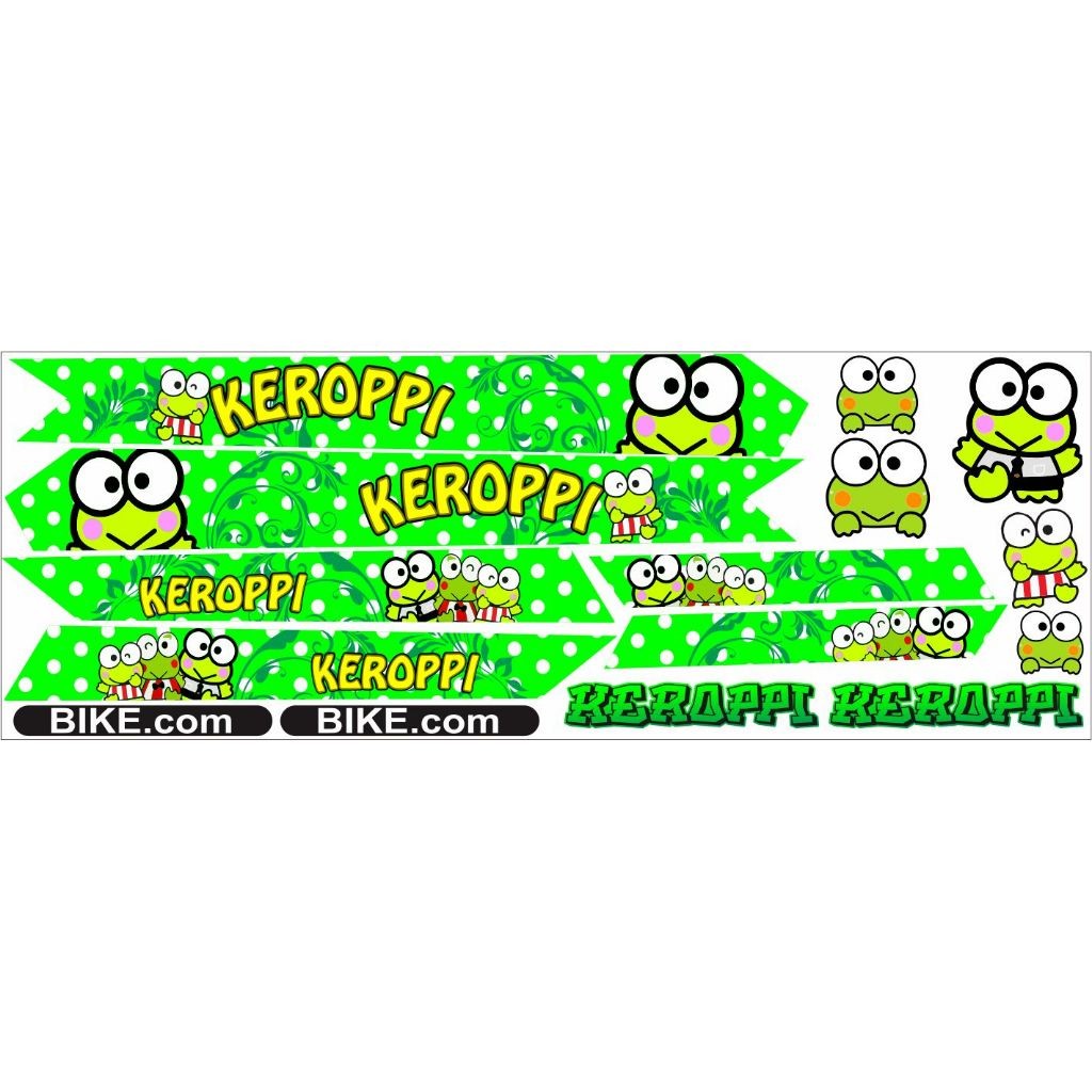 STIKER SEPEDAH ANAK / STIKER SEPEDAH MOTIF KARTUN / VARIASI STIKER ALL SEPEDAH STIKER SEPEDAH