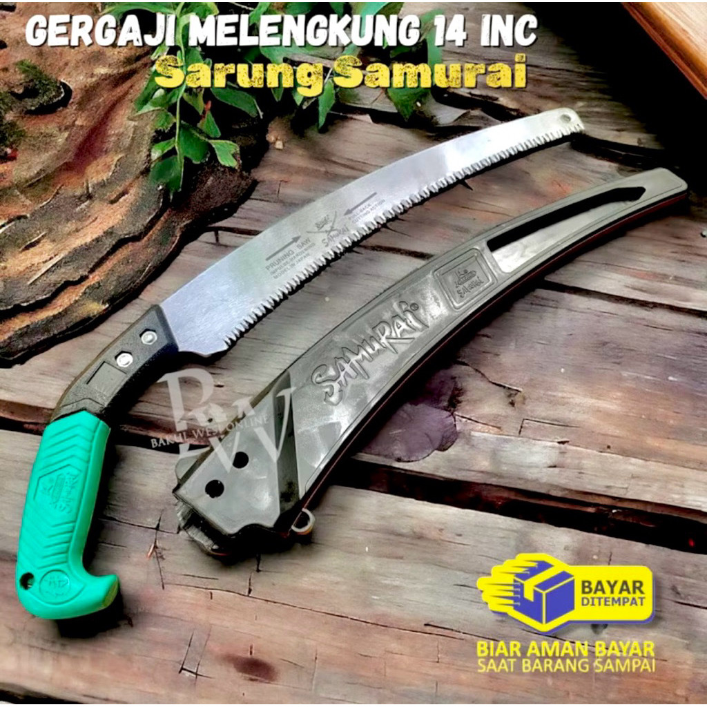 Gergaji Kopi Samurai 100% ORIGINAL JAPAN Super Tajam Potong Dahan Ranting Pohon - Gergaji Samurai As