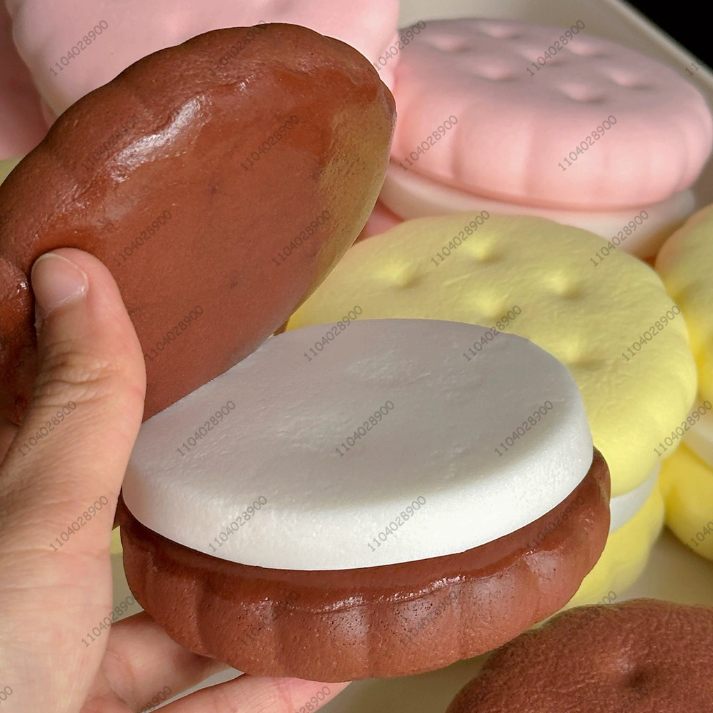 Big Cookie Biscuit Slow Rising Squishy Thick Cookie Squishy Slow Rebound Squeeze Toy Stress Release 
