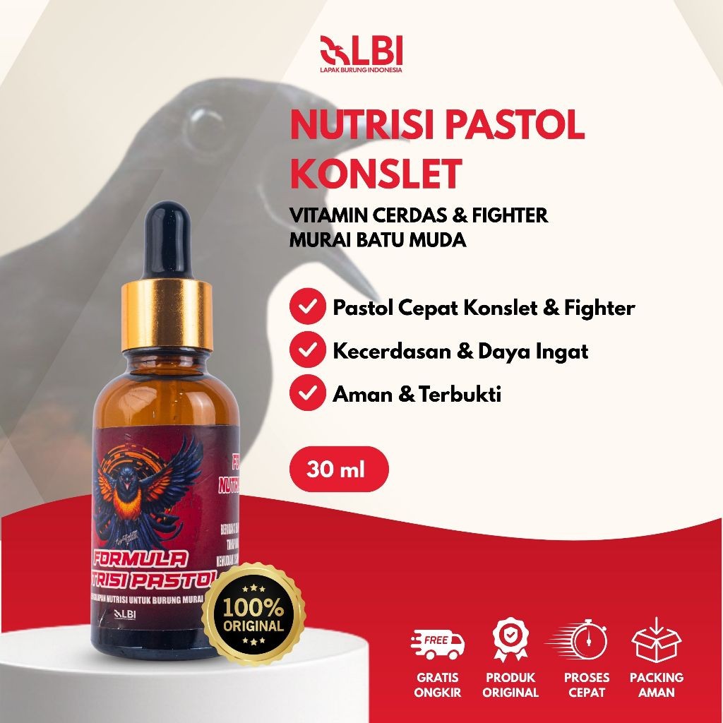 LBI - Formula Nutrisi Pastol Konslet Vitamin Burung Khusus Anakan Trotol dan Pastol Murai Batu