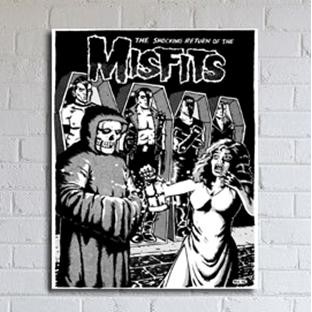 Poster Musik Band Misfits Dekor
