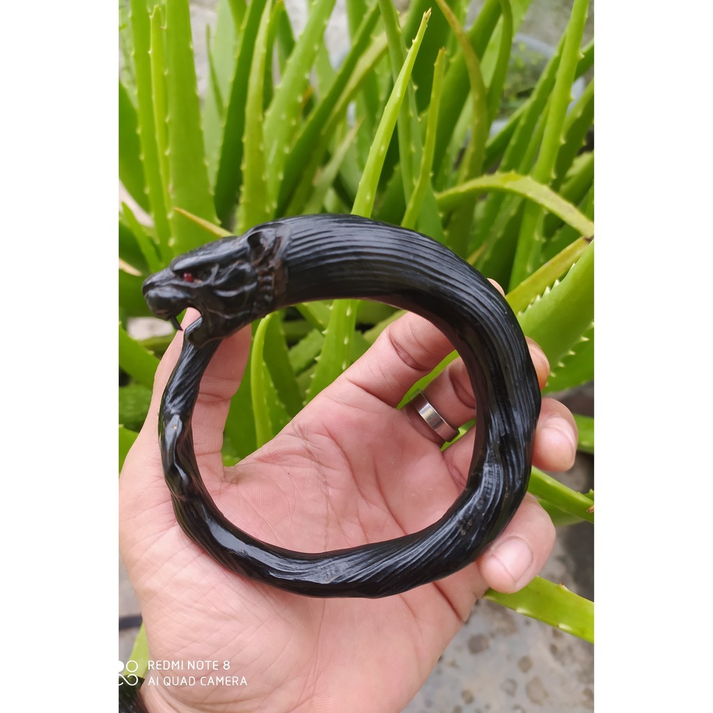 GELANG AKAR BAHAR PAPUA BATANG BULAT BESAR UKIR MACAN KUMBANG