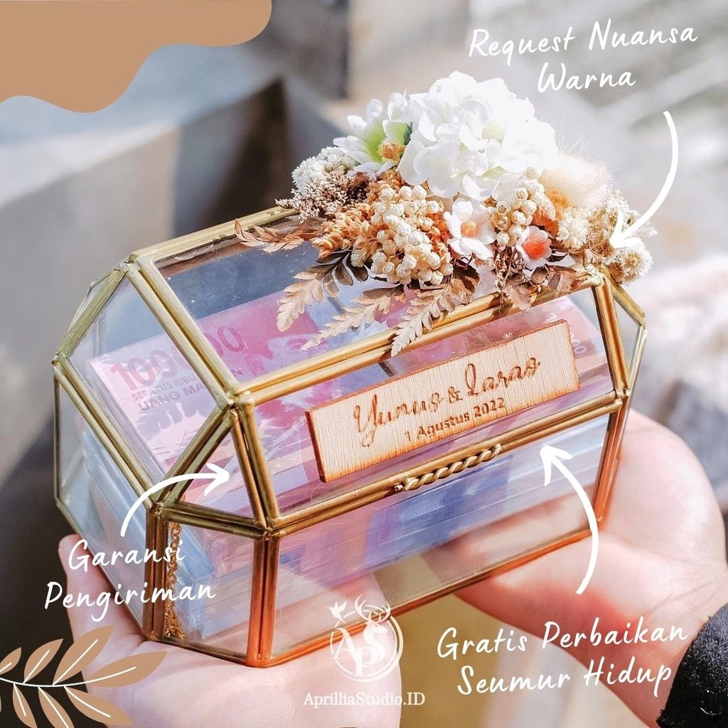 

Kotak Uang Mahar & Seserahan Floridina M Rustic
